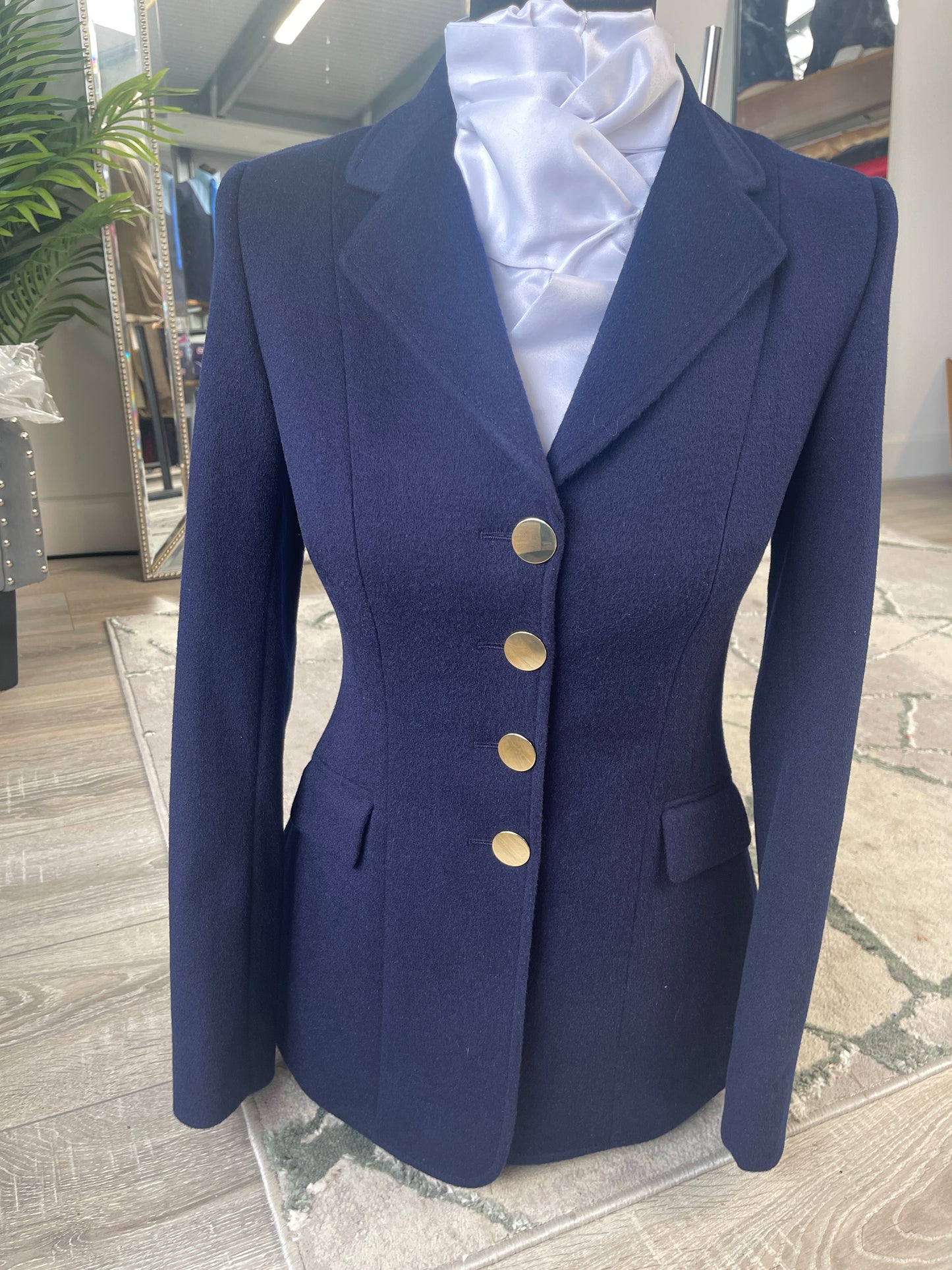 IN STOCK & M2M: Lightweight Navy Wool Princess Jacket