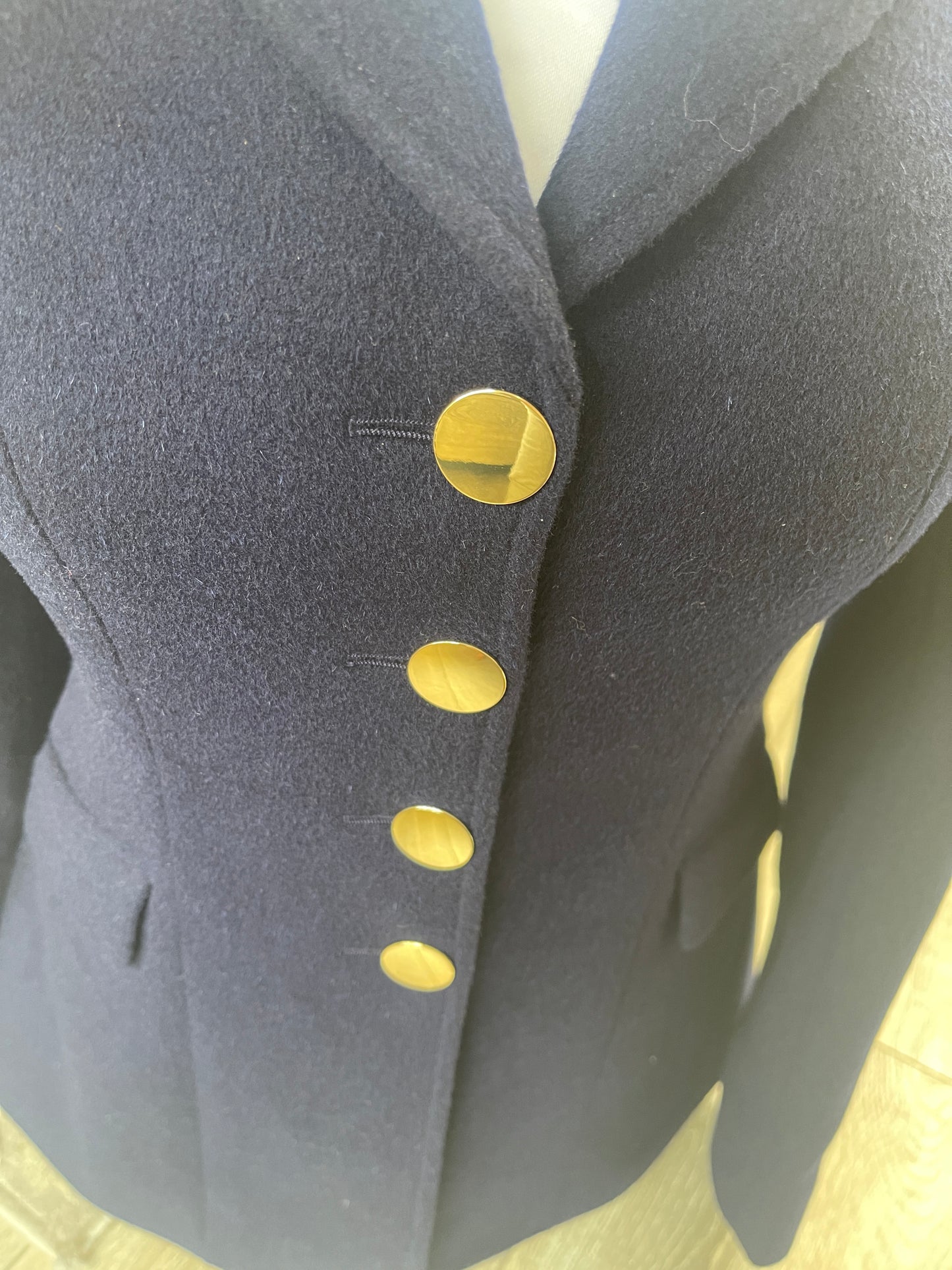 IN STOCK & M2M: Lightweight Navy Wool Princess Jacket