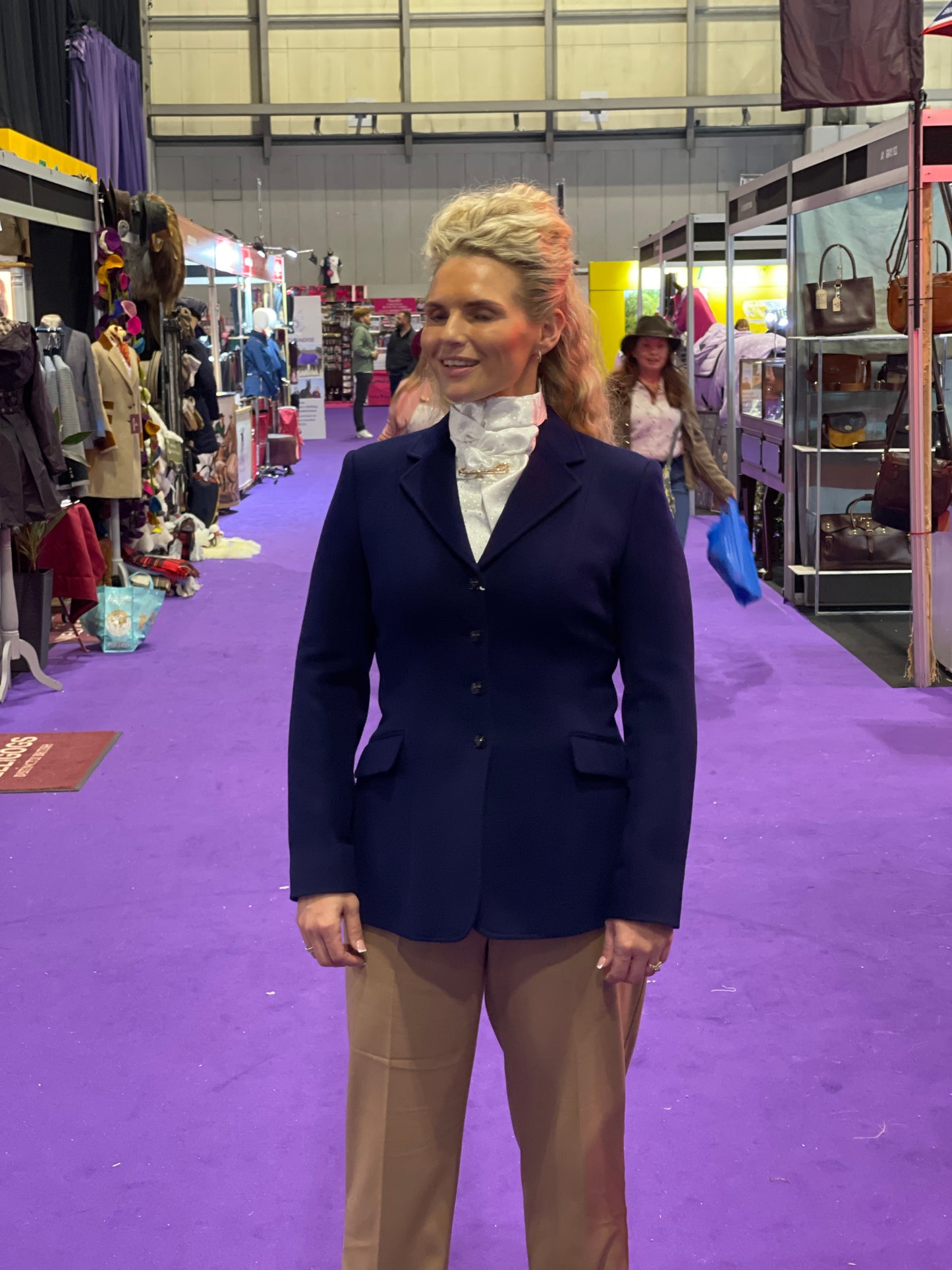 IN STOCK & M2M: Lightweight Navy Wool Princess Jacket