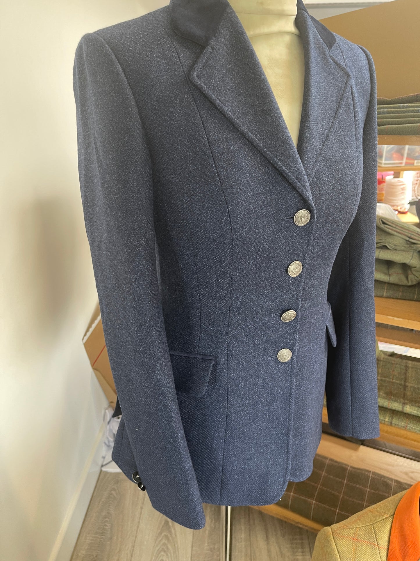 IN STOCK & M2M: Lightweight Navy Tweed