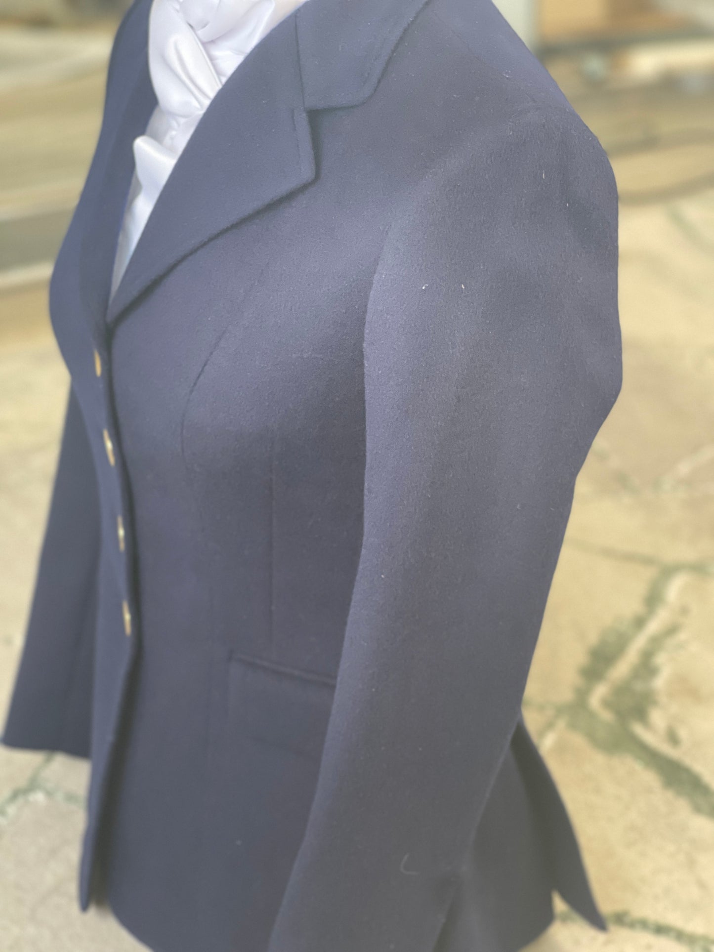 IN STOCK & M2M: Lightweight Navy Wool Princess Jacket