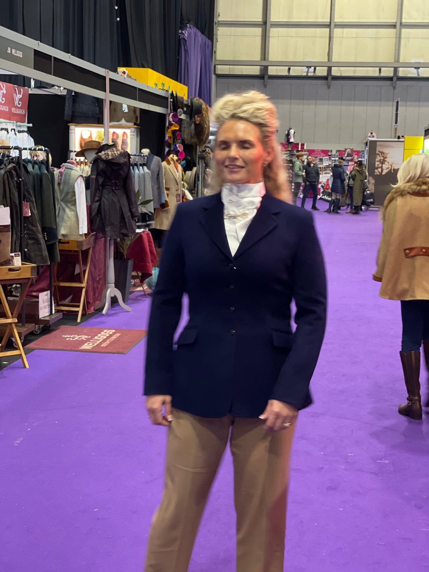 IN STOCK & M2M: Lightweight Navy Wool Princess Jacket