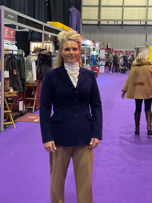 IN STOCK & M2M: Lightweight Navy Wool Princess Jacket